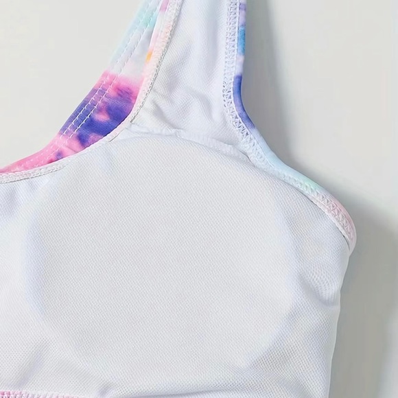 Womens High Waisted Bikini Tie Dye
Bandeau Top Rainbow Sports Style Low
Scoop M - Picture 4 of 9